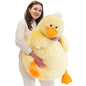 43" Giant Duck Stuffed Animals, Large Stuffed Duck Plush Toys, Big Plush Stuffed Animal, Soft Jumbo Stuffed Animals Gifts for Kids Adults on Birthday Children's Day Christmas or Any Festivals
