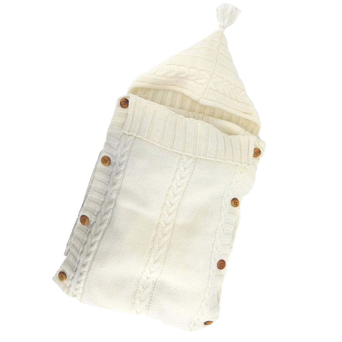 XMWEALTHY Newborn Baby Wrap Swaddle Blanket Knit Sleeping Bag Receiving Blankets Stroller Wrap for Baby(Dark Gray) (0-6 Month)
