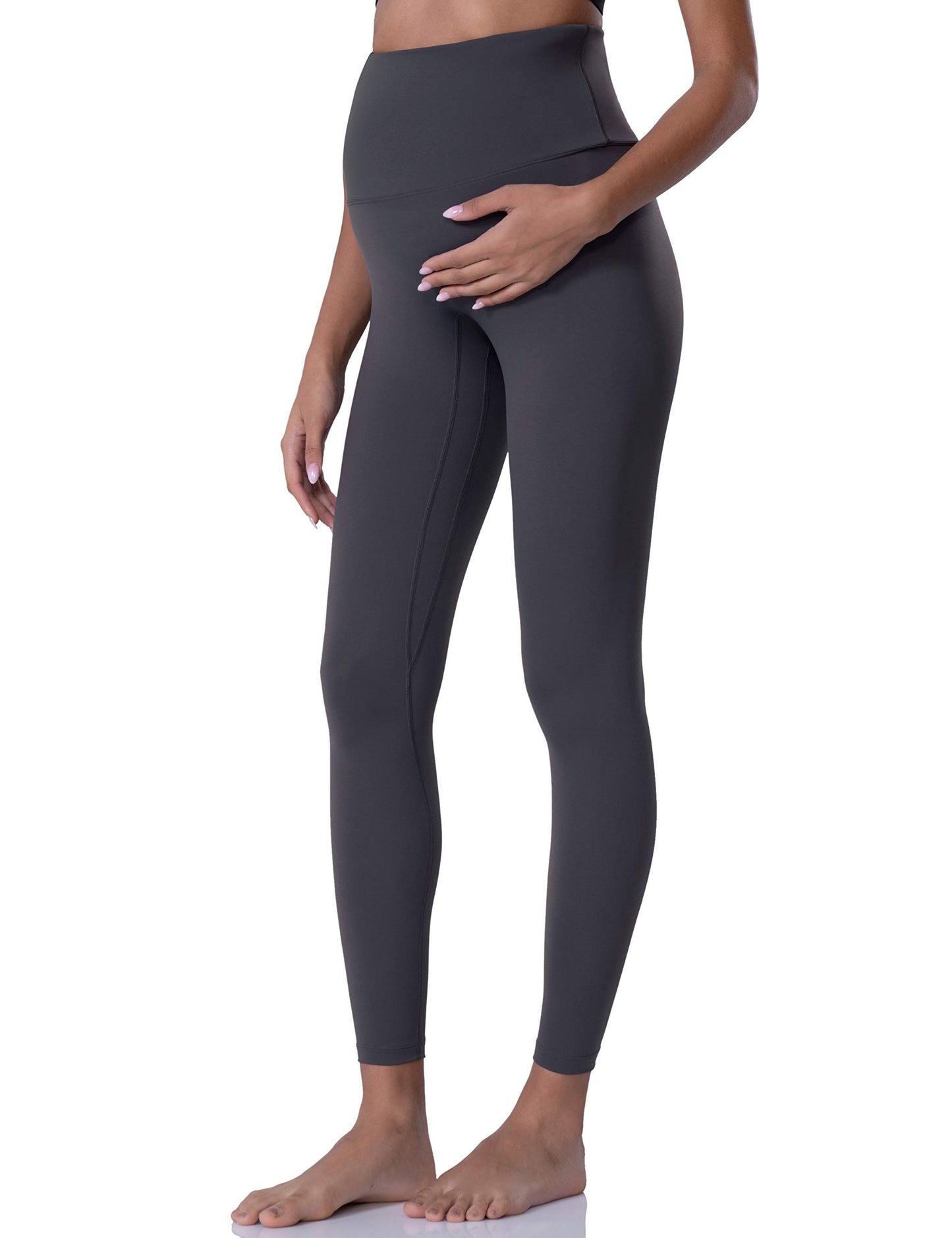 POSHDIVAH Women's Maternity Leggings Over The Belly Pregnancy Yoga Pants Active Wear Workout Leggings