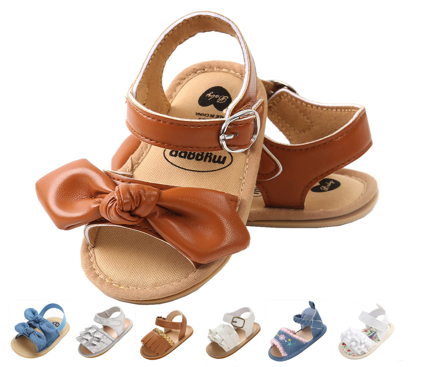 Baby Girls Sandals Summer Shoes Outdoor First Walker Toddler Girls Shoes for Summer