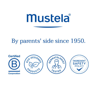Mustela Stelatopia Eczema-Prone Skin Cleansing Gel - Baby Face & Body Wash with Natural Avocado & Sunflower Oil - Fragrance-Free & Tear Free - Various Sizes