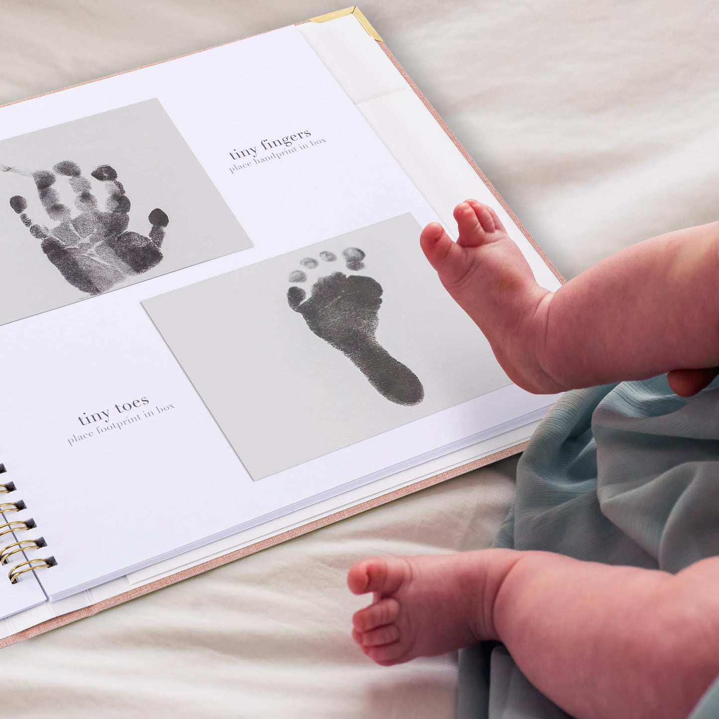 Keepsake Baby Memory Book for Boys and Girls – Timeless First 5 Year Baby Book – Neutral Journal Scrapbook or Photo Album - Record a Milestone for Every Event from Birth to Age 5
