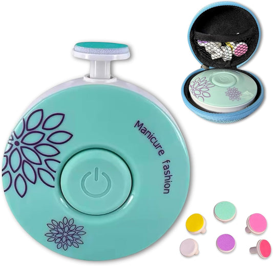Wonderbug Baby Nail Clipper Kit & Electric Baby Nail File – Quiet, Safe, Gentle Nail Trimmer for Newborn, Infant & Toddler Grooming – Baby Nail Clippers, File, Buffer & Zippered Storage Case