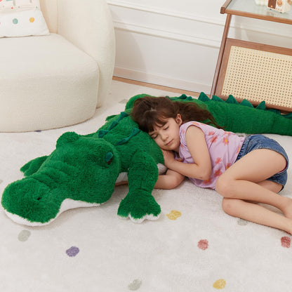 MorisMos Giant Alligator Stuffed Animal, 67inch Soft Large Alligator Plush Toy, Big Stuffed Crocodile Gifts for Kids Boys Girls
