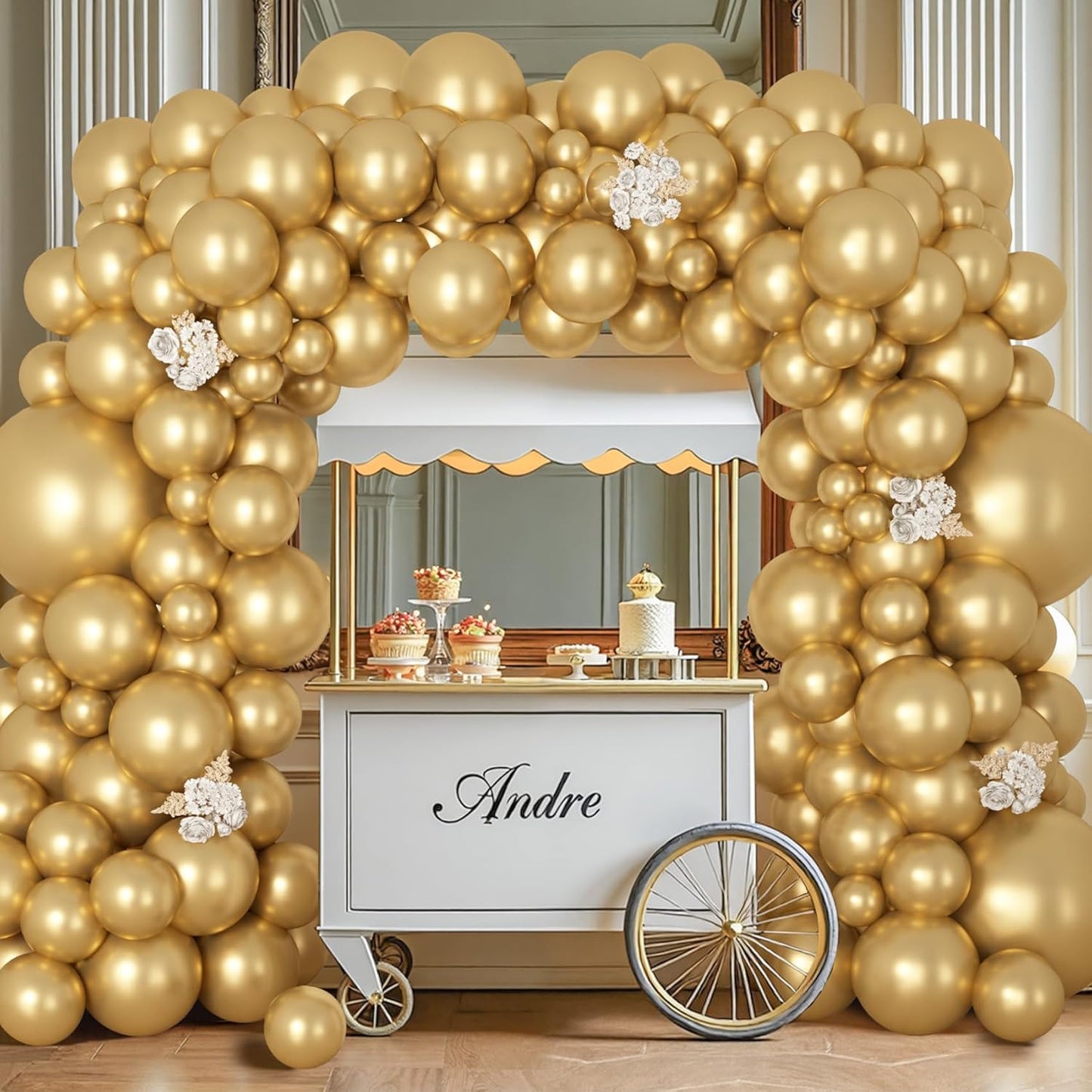 Ouddy Life 157 Pcs Boho Dusty Pink Balloons Arch Garland Kit, Blush Neutral Pink Sand White Metallic Gold Different Size Balloon for Girls Baby Shower Birthday Wedding Gender Reveal Party Decorations