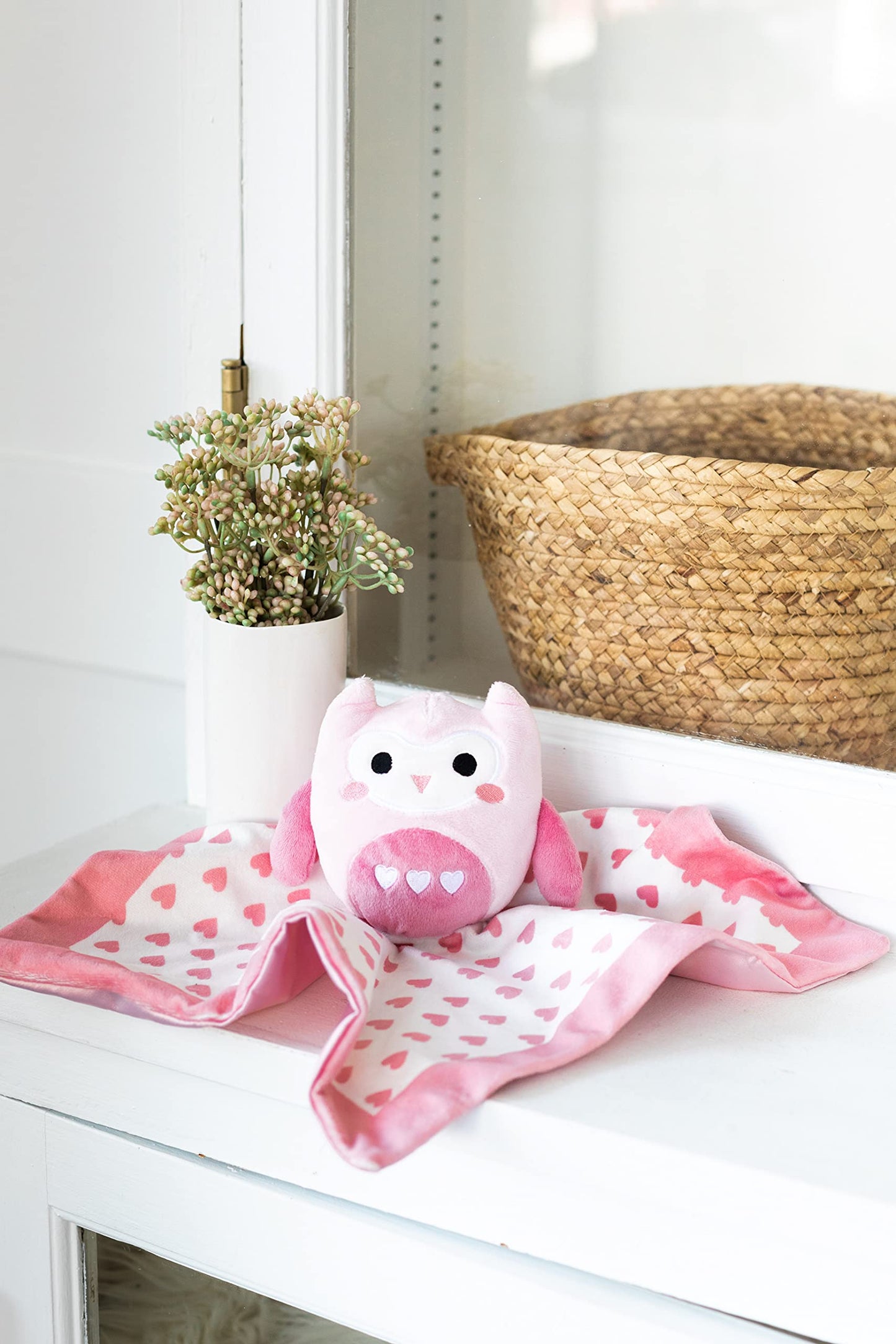 Pearhead Cloud Security Blanket, Soft Baby Lovey for Babies, Snuggle Toy Stuffed Animal, Newborn Infant and Toddler Security Toy, Baby Boy or Baby Girl Lovie, New Baby Gift, White Cloud Lovey