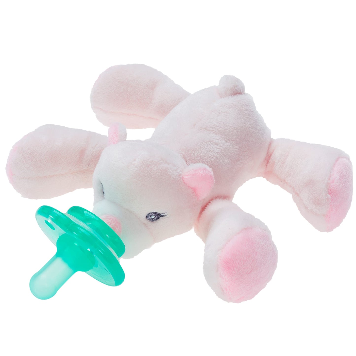 Nookums Paci-Plushies Buddies - Alligator Pacifier Holder - Adapts to Name Brand Pacifiers, Suitable for All Ages, Plush Toy Includes Detachable Pacifier