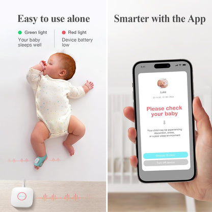 Sense-U Smart Sock Shoe (Long Range) Baby Monitor with On-Device Sleep Indicator & Notifications, Track Heart Rate, Movement, Sleep Patterns, Naps from Anywhere for Peace of Mind, FSA/HSA Eligible