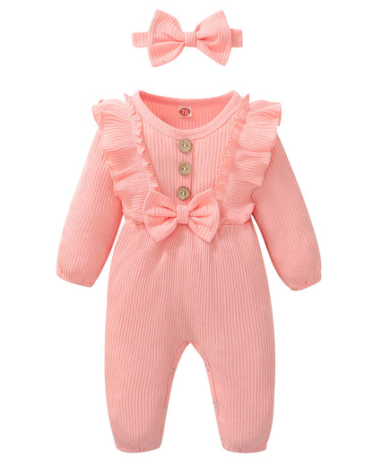 Mioglrie Newborn Baby Girl Clothes One Piece Jumpsuits Clothes Short Sleeve Rompers Summer Clothes for Baby