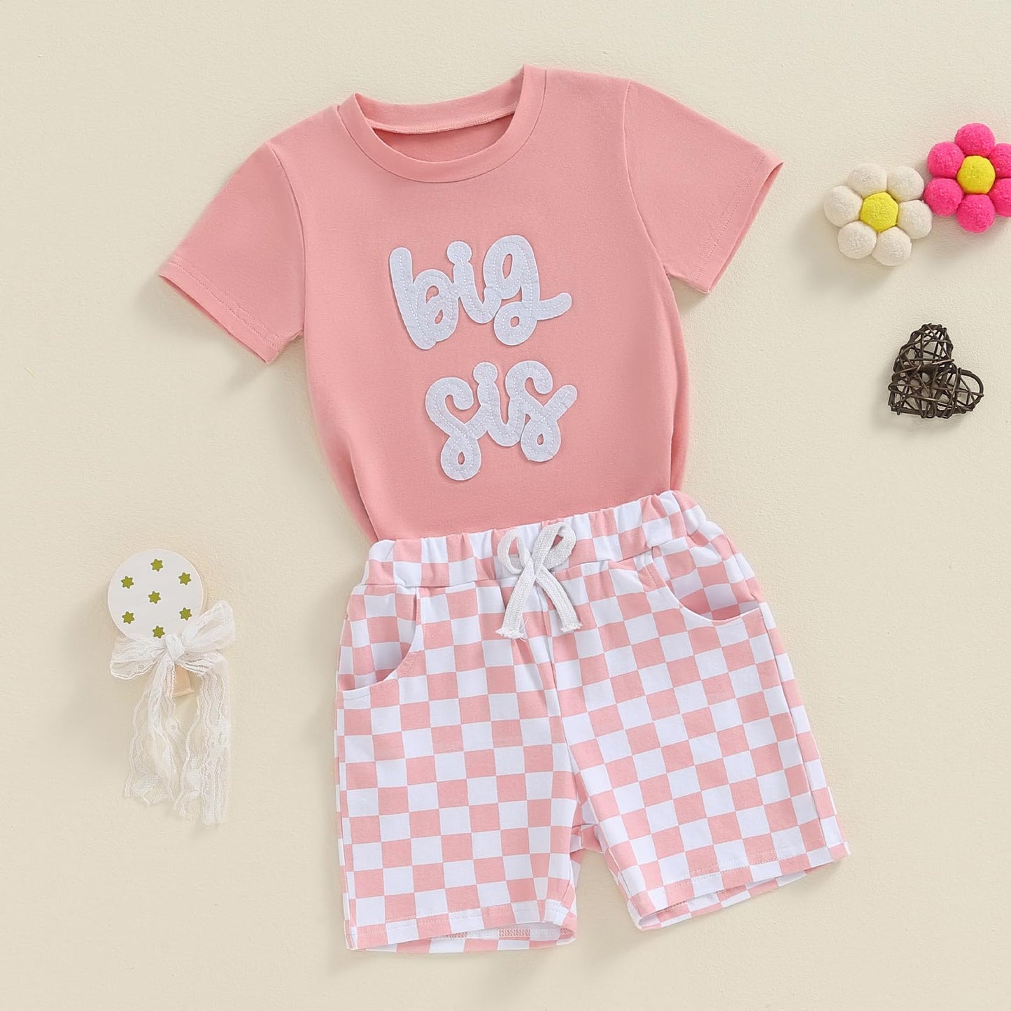 Toddler Baby Boy Summer Clothes Letter Short Sleeve T Shirt/Romper Casual Shorts Set Brother Matching Outfits