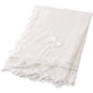 Booulfi Knit White Baby Blankets Neutral,Crib Stroller Newborn Blankets for Boys Girls,Cotton Lace Crochet Winter Blanket Nursery Blanket New Baby Essentials, 38X39