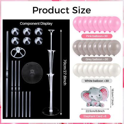 4 Sets Balloon Stand Kit for Table Bear Baby Shower Tables Centerpieces with Balloon Boy Baby Shower Decorations for Bear Theme Gender Reveal Birthday Party Table Decorations Supplies (Brown Bear, 4)