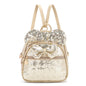 KL928 Girls Bowknot Polka Dot Cute Mini Backpack Small Daypacks Convertible Shoulder Bag Purse for Women