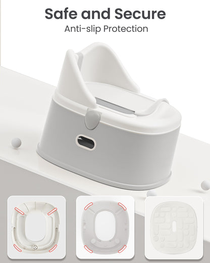 3-in-1 Toddler Potty Training Toilet for Boys and Girls Multi-use Baby Potty Chair for Toddlers 1-3 Training Potty Seat Toddler Toilet Baby Potty Training Seat with Step Stool (Orange)