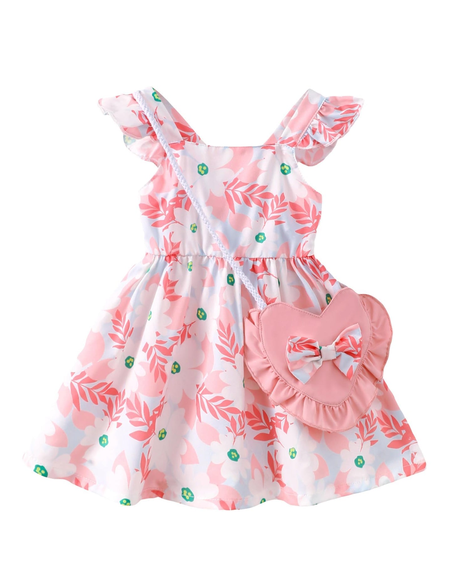Mioglrie Baby Girl Clothes Newborn Dress Summer Toddler Girls' Clothing Casual Sundress with Cute Bag Infant Outfits