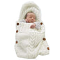 XMWEALTHY Newborn Baby Wrap Swaddle Blanket Knit Sleeping Bag Receiving Blankets Stroller Wrap for Baby(Dark Gray) (0-6 Month)