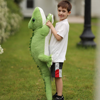 Tezituor 51 inch Giant Alligator Stuffed Animal, 4ft Large Stuffed Crocodile Plush Toy, Hugging Soft Alligator Plush Pillow for Girls Boys