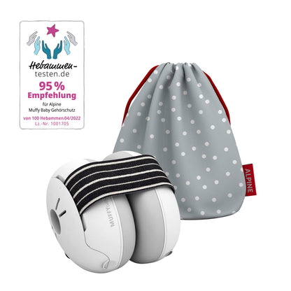 Alpine Muffy Baby Ear Protection for Babies and Toddlers up to 36 Months - CE & ANSI Certified - Noise Reduction Earmuffs - Comfortable Baby Headphones Against Hearing Damage & Improves Sleep - Green