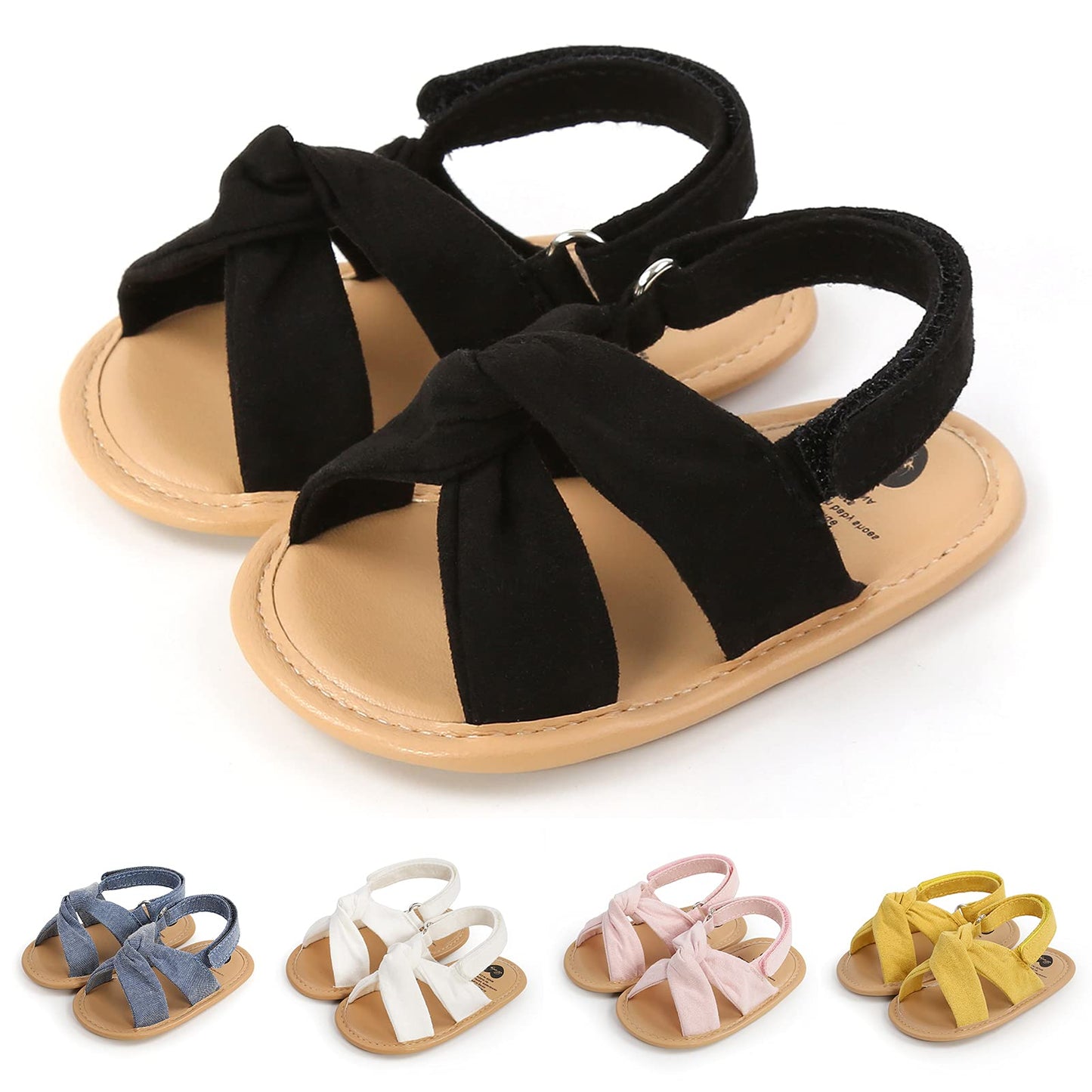 Infant Baby Girls Boys Summer Sandals Premium Unisex Non Slip Rubber Soft Sole Breathable Toddler First Walker Outdoor Beach Shoes