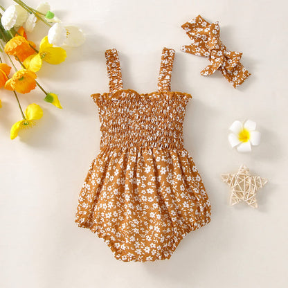 Baby Girls Summer Denim Romper Clothes Dress Newborn Onesie Sunsuit 3 6 9 12 18 Months One-Piece Jumpsuits Outfits