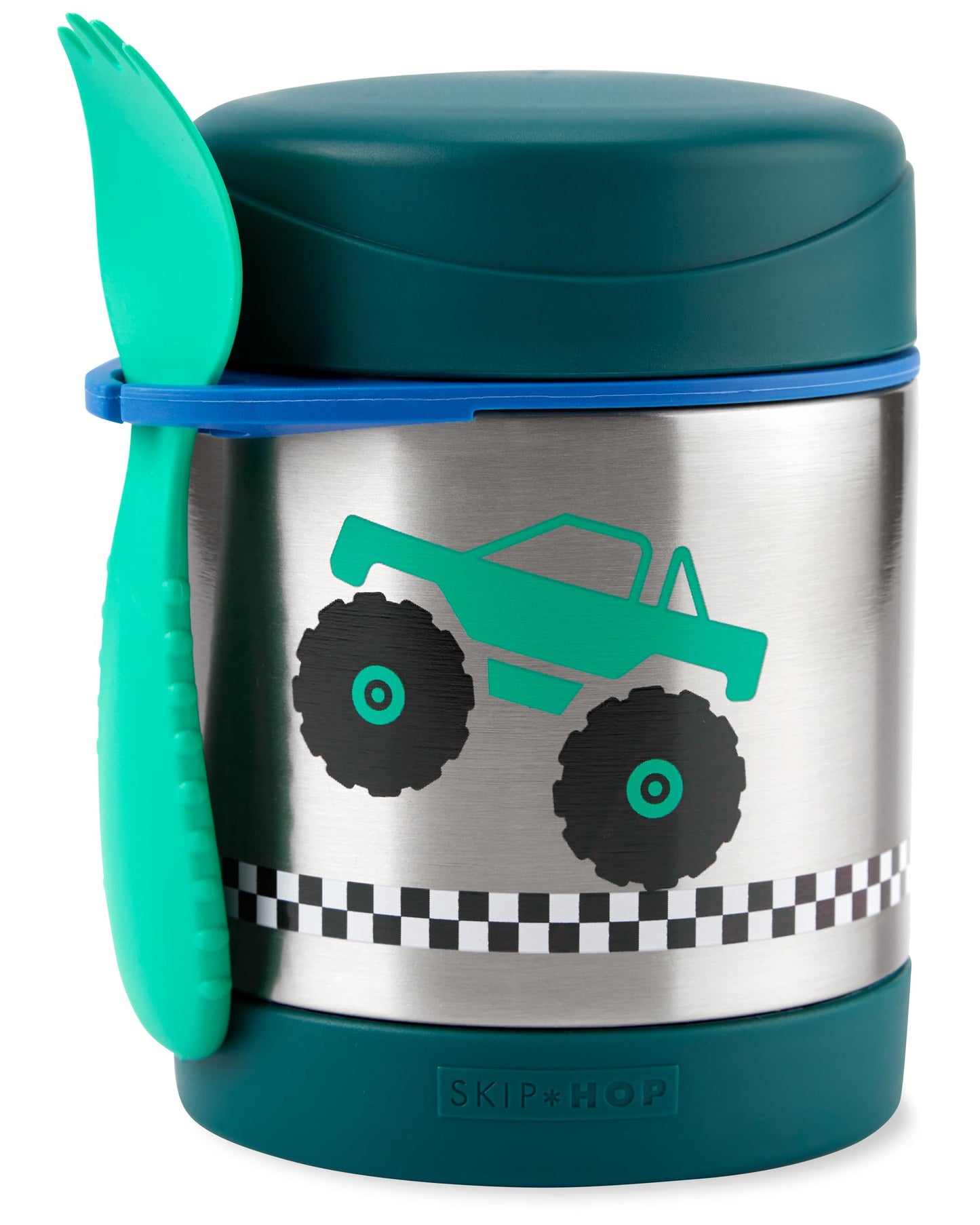 Skip Hop Insulated Baby Food Jar, Sparks Rocket, Stainless Steel, Holds 11oz
