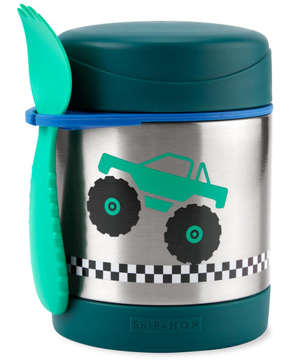 Skip Hop Insulated Baby Food Jar, Sparks Rocket, Stainless Steel, Holds 11oz