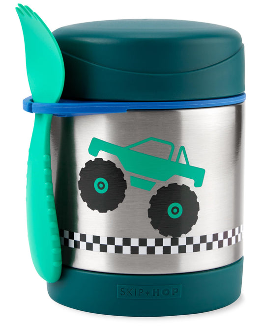Skip Hop Insulated Baby Food Jar, Sparks Rocket, Stainless Steel, Holds 11oz