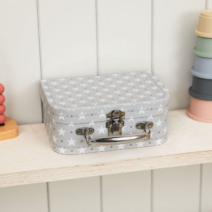 Baby Blue Bunny Security Blanket & Keepsake Box - Soft Fleece, Booties & Gift Basket - Unique Newborn Present