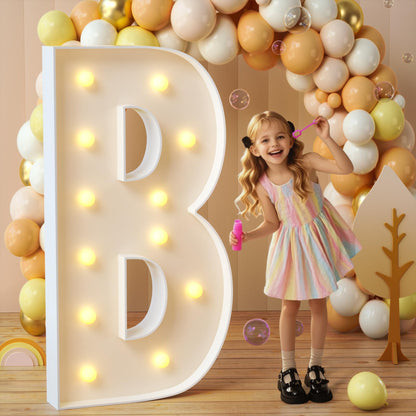 imprsv Marquee Light Up Letters, 3FT Mosaic Letters with Light for Baby Shower Graduation Party Decor, Large A for Engagement Wedding Party Decorations (Need to Assemble)