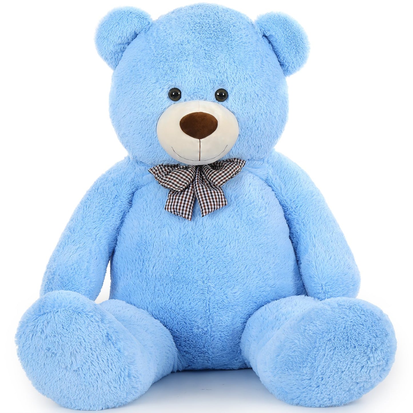 MaoGoLan Giant Big Teddy Bear 4 Feet 47 inch Life Size Tan Plush Bear Brown Stuffed Animal for Children Boyfriend