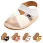 CoKate Baby Girls Sandals Ruffle Bowknot Premium Soft Sole Anti-Slip Open Toe Breathable Summer Outdoor First Walker Shoes Baby Sandals 0-3 months girls