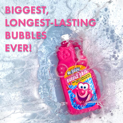 Mr. Bubble Extra Gentle Bubble Bath - Hypoallergenic, Tear Free Bubble Bath Solution Perfect for Sensitive Skin (Pack of 2 Bottles, 16 fl oz Each)