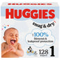 Huggies Size 1 Diapers, Snug & Dry Newborn Diapers, Size 1 (8-14 lbs), 38 Count, Packaging May Vary