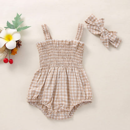 Baby Girls Summer Denim Romper Clothes Dress Newborn Onesie Sunsuit 3 6 9 12 18 Months One-Piece Jumpsuits Outfits