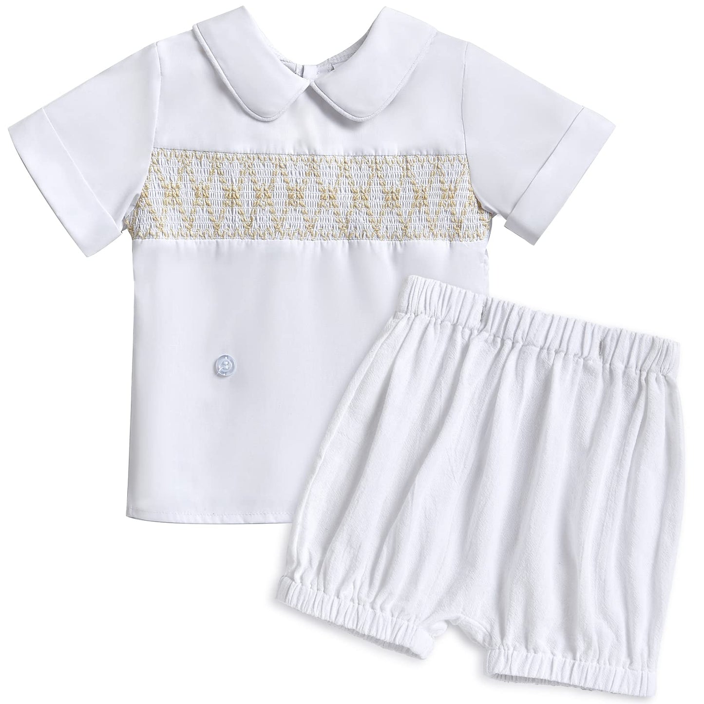 Booulfi Baby Boy Toddler Summer Clothes Wedding Birthday Outfits Suit for Boys T-Shirt and Shorts Set
