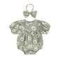 FIOMVA Summer Chicken Baby Clothes Newborn Baby Girl Farm Outfit Toddler Short Sleeve Bubble Romper Infant Bodysuit