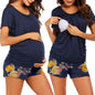 Ekouaer Womens Maternity Pajamas Nursing Pjs for Breastfeeding Soft Postpartum Lounge Sets Sleepwear Layer Pregnancy Clothes
