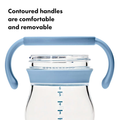 OXO Tot Transitions Soft Spout Sippy Cup with Removable Handles - 6 oz. - Blossom