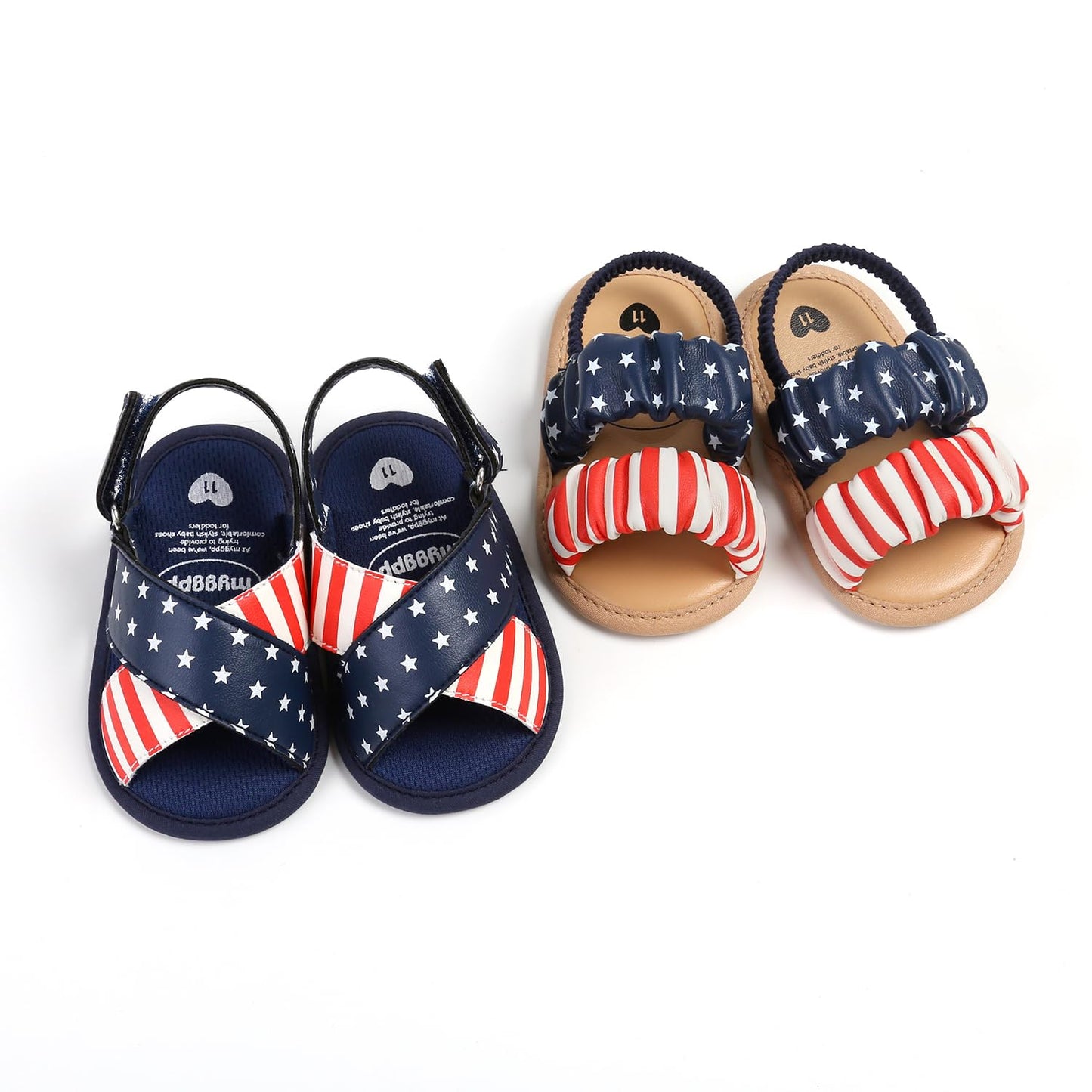 Ohwawadi Baby Boys Girls Sandals Soft Sole Summer Infant Wedding Dress Flat Shoes Beach Sandal Newborn Crib Shoes First Walkers