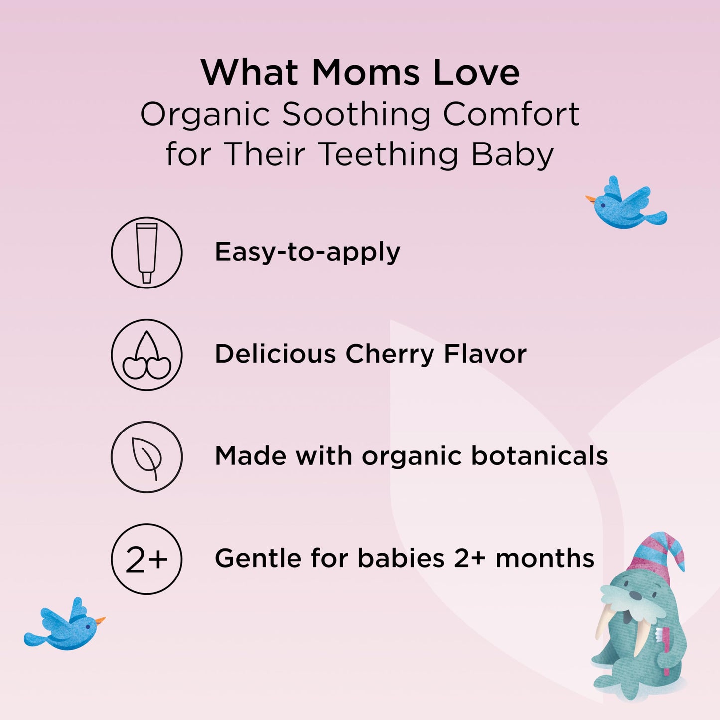 Hyland's Baby Organic Day and Night Soothing Gel Combo Pack, Cooling Gel for Oral Discomfort, Easy-to-Apply, Ages 2 Months and Up, 1.06 Ounce (2 Tubes of 0.53 oz.)