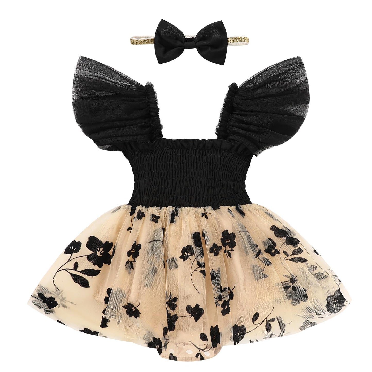 Baby Girl Clothes Infant Tulle Romper Ruffe Sleeveless Bodysuit Baby Girl Outfits Infant Girl Dress 0-18M