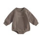 VISGOGO Newborn Infant Baby Boy Girls Oversized Romper Little Dude Sweater Onesie Coming Home Outfit Neutral Clothes