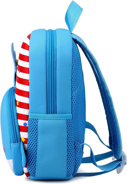 Toddler Backpack Neoprene Zoo Kids Casual Backpack Water Resistance Kindergarten Preschool Bags for Little Boys Girls (Giraffe)