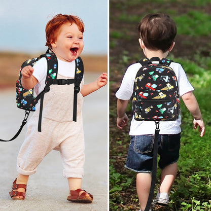 Accmor Toddler Backpack Leash, Cute Unicorn Baby Backpacks with Anti Lost Wrist Link, Mini Kids Backpack Leash Walking Harness for Outdoor Travel, Adorable Backpack Tether for Boys Girls 1-3 (Purple)