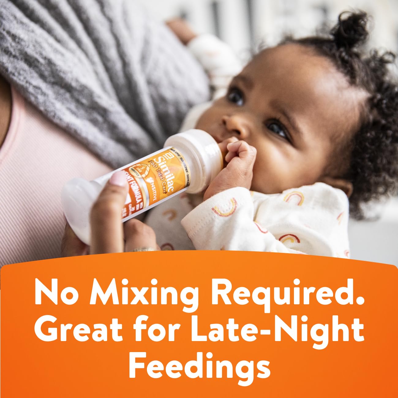 Similac 360 Total Care Sensitive Infant Formula for Fussiness & Gas Due to Lactose Sensitivity, Has 5 HMO Prebiotics, Non-GMO, Baby Formula, Ready to Feed, 8-fl-oz Bottle, Pack of 24