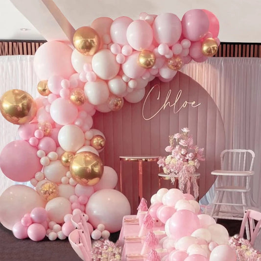 183Pcs Blush Dusty Pink Rose Gold Balloon Arch Kit,Pastel Nude Boho Balloon Garland for Wedding Bridal Shower Girls Birthday Tea Party Decorations Retro Dusty Pink Wedding Decors