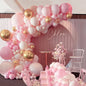 183Pcs Blush Dusty Pink Rose Gold Balloon Arch Kit,Pastel Nude Boho Balloon Garland for Wedding Bridal Shower Girls Birthday Tea Party Decorations Retro Dusty Pink Wedding Decors