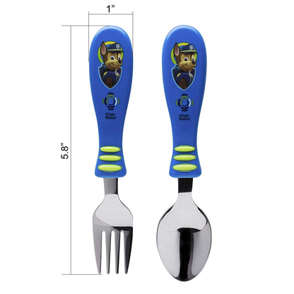 Zak Designs 5-Piece Dinnerware Set, Baby Shark - Durable Plastic & Stainless Steel - Includes Water Bottle, 8-Inch Plate, 6-Inch Bowl, Fork & Spoon - Suitable for Kids Ages 3+