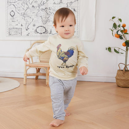 Pudcoco Toddler Baby Boys Girls Fall Clothes Farm Animal Outfit Horse Cow Chicken Sweatshirt and Jogger Pants Set