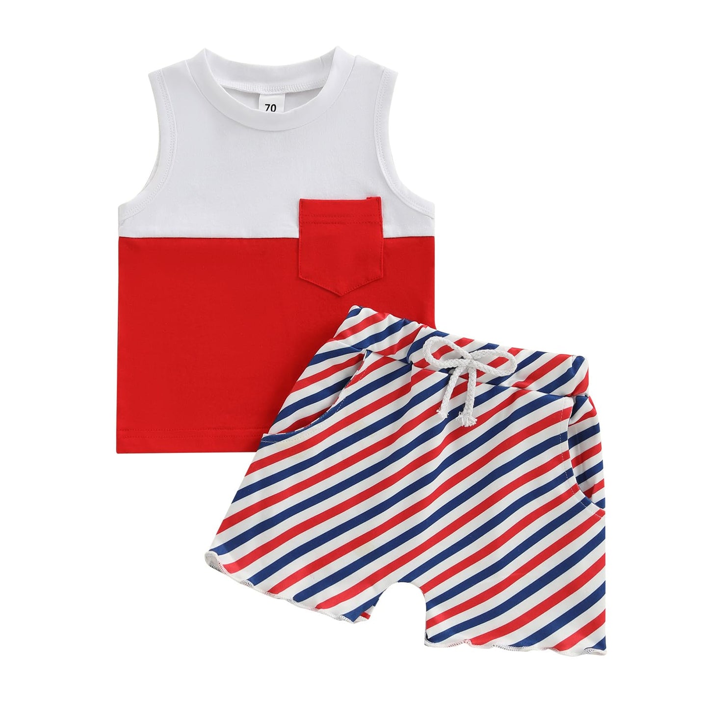 Baby Boy Summer Clothes Striped Tank Tops Camisoles and Shorts Newborn Boys Spring Summer Outfit